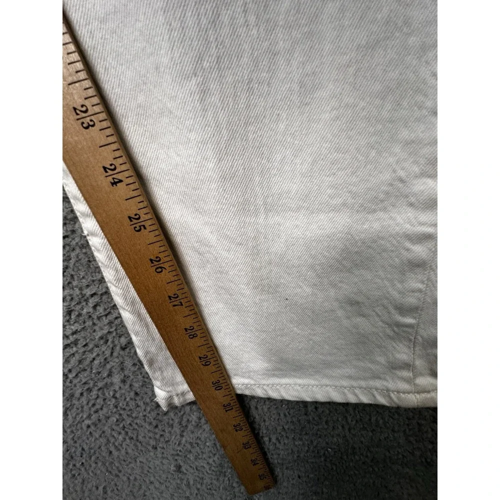 Lucky Brand 223 Straight Jeans Mens 34x30 White Denim NWT